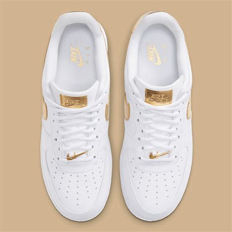 nike air force one gold weiß|air force 1 in store.